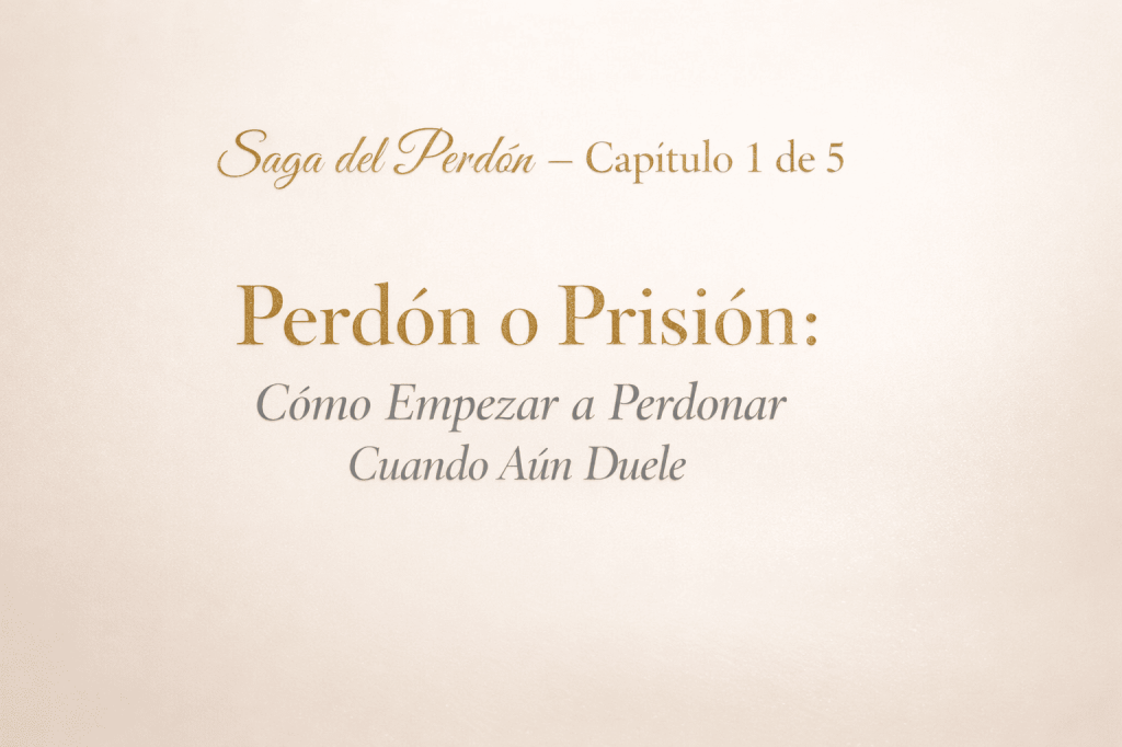 Saga del Perdón – Capítulo 1 de 5 Perdón o Prisión: Cómo empezar a Perdonar Cuando Aún Duele